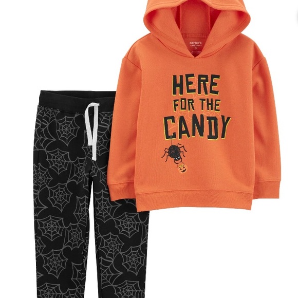 Halloween matching hoodie and sweatpants set. Long sleeve outfit unisex, NWT - Picture 1 of 6